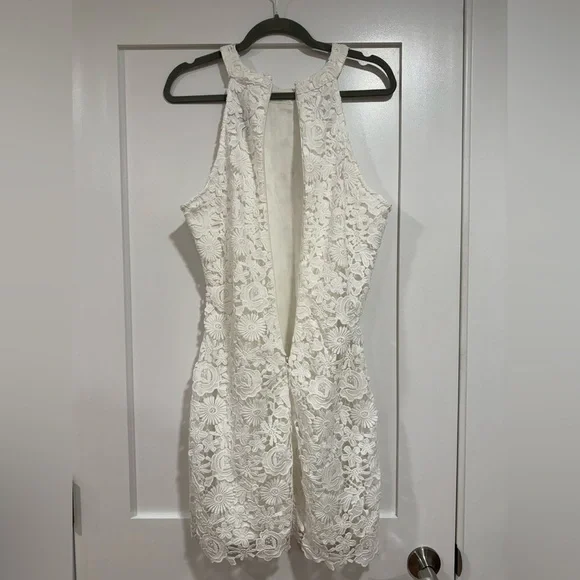 Lulus White Lace Mini Dress Love Poem- XL - Picture 8 of 8